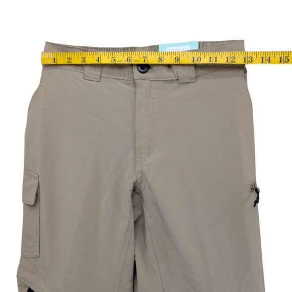 Magellan Fishgear Overcast Zip Off Pants Boys Khaki Cargo Convertible Size M - Picture 7 of 13